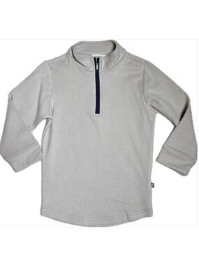 Swannies Boys Emery Tan Quarter Zip Sweatshirt